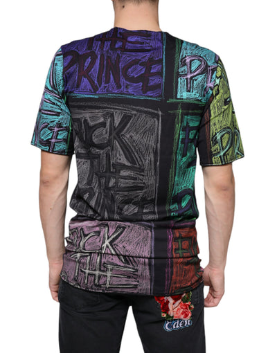 Dolce &amp; Gabbana Multicolor Grafische Print Katoenen T-shirt
