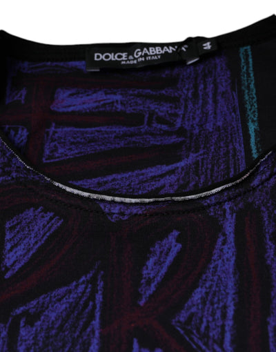 Dolce &amp; Gabbana Multicolor Grafische Print Katoenen T-shirt
