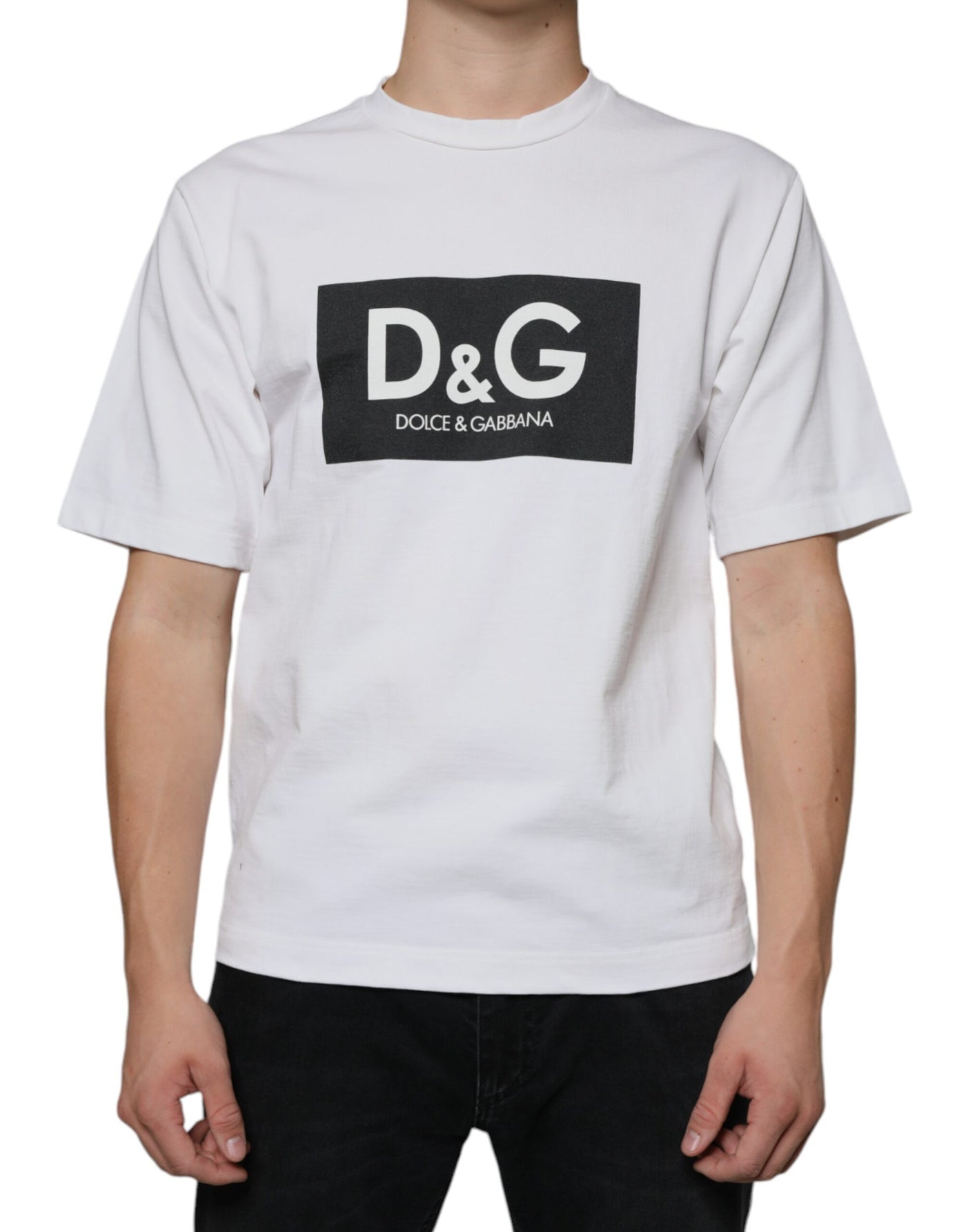 Dolce &amp; Gabbana wit katoenen DG-logoprint casual T-shirt