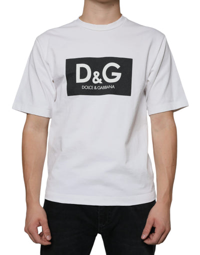 Dolce &amp; Gabbana wit katoenen DG-logoprint casual T-shirt