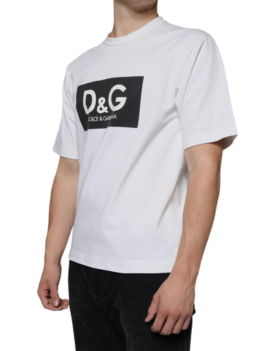 Dolce &amp; Gabbana wit katoenen DG-logoprint casual T-shirt