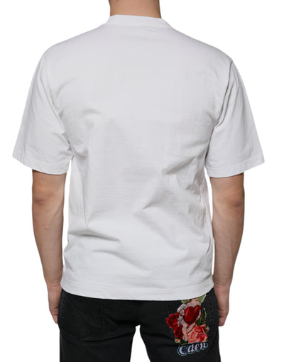 Dolce &amp; Gabbana wit katoenen DG-logoprint casual T-shirt