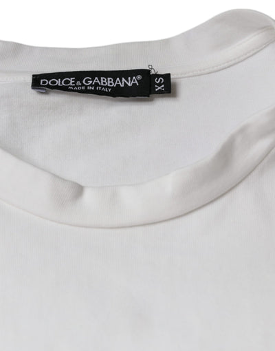 Dolce &amp; Gabbana wit katoenen DG-logoprint casual T-shirt