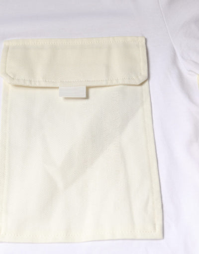 Dolce &amp; Gabbana Wit Katoenen T-shirt met Zakje en Korte Mouwen