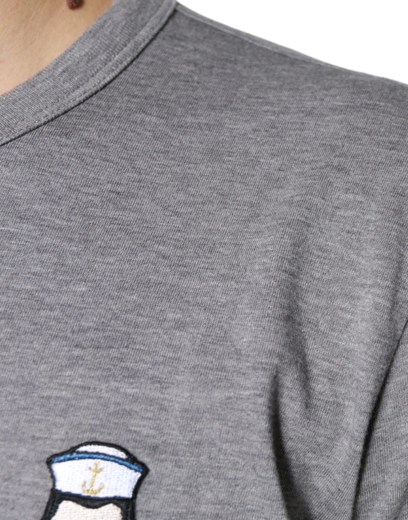 Dolce &amp; Gabbana grijs katoenen #DGFamily T-shirt met korte mouwen