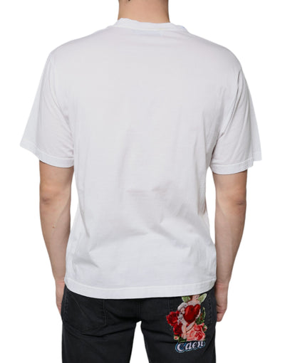 Dolce &amp; Gabbana wit katoenen DG-logoprint casual T-shirt