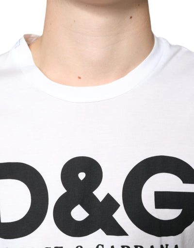 Dolce &amp; Gabbana wit katoenen DG-logoprint casual T-shirt