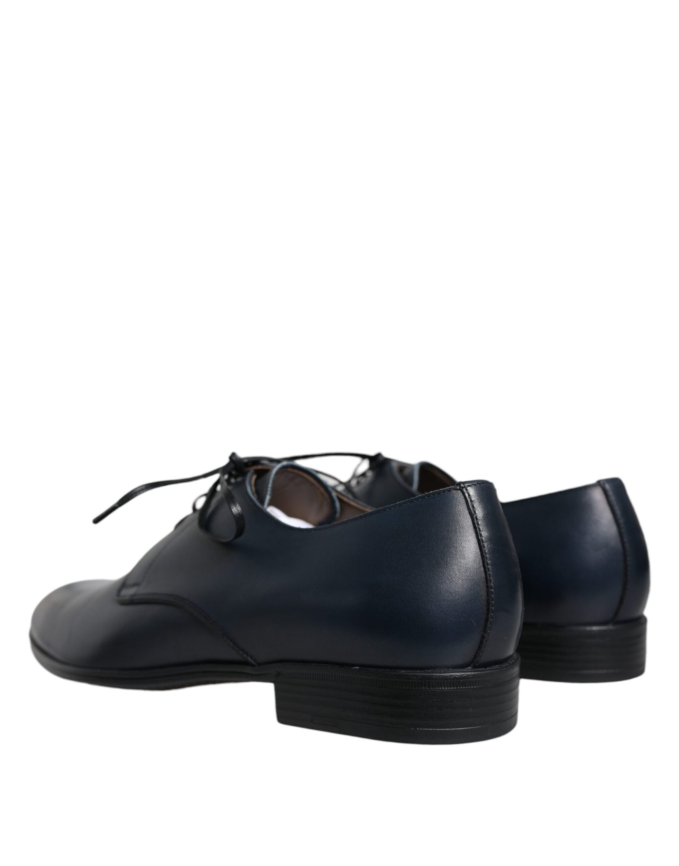 Dolce &amp; Gabbana marineblauwe leren derby-jurk formele schoenen