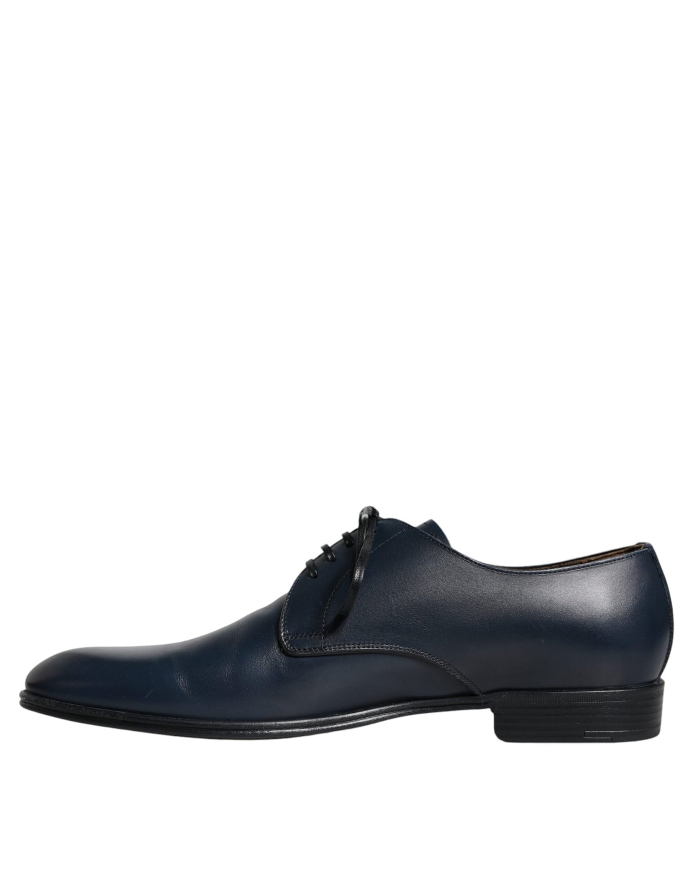 Dolce &amp; Gabbana marineblauwe leren derby-jurk formele schoenen