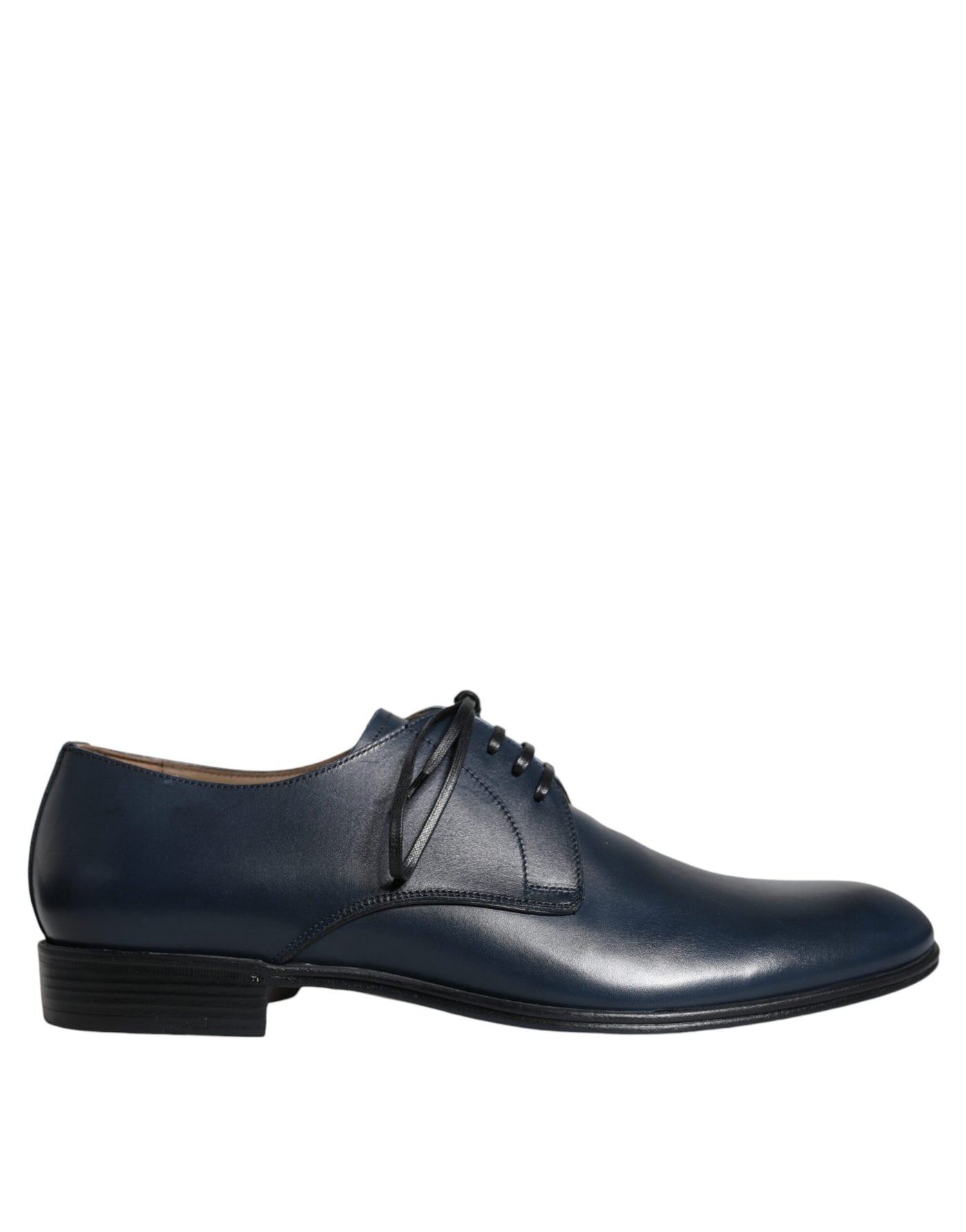 Dolce &amp; Gabbana marineblauwe leren derby-jurk formele schoenen