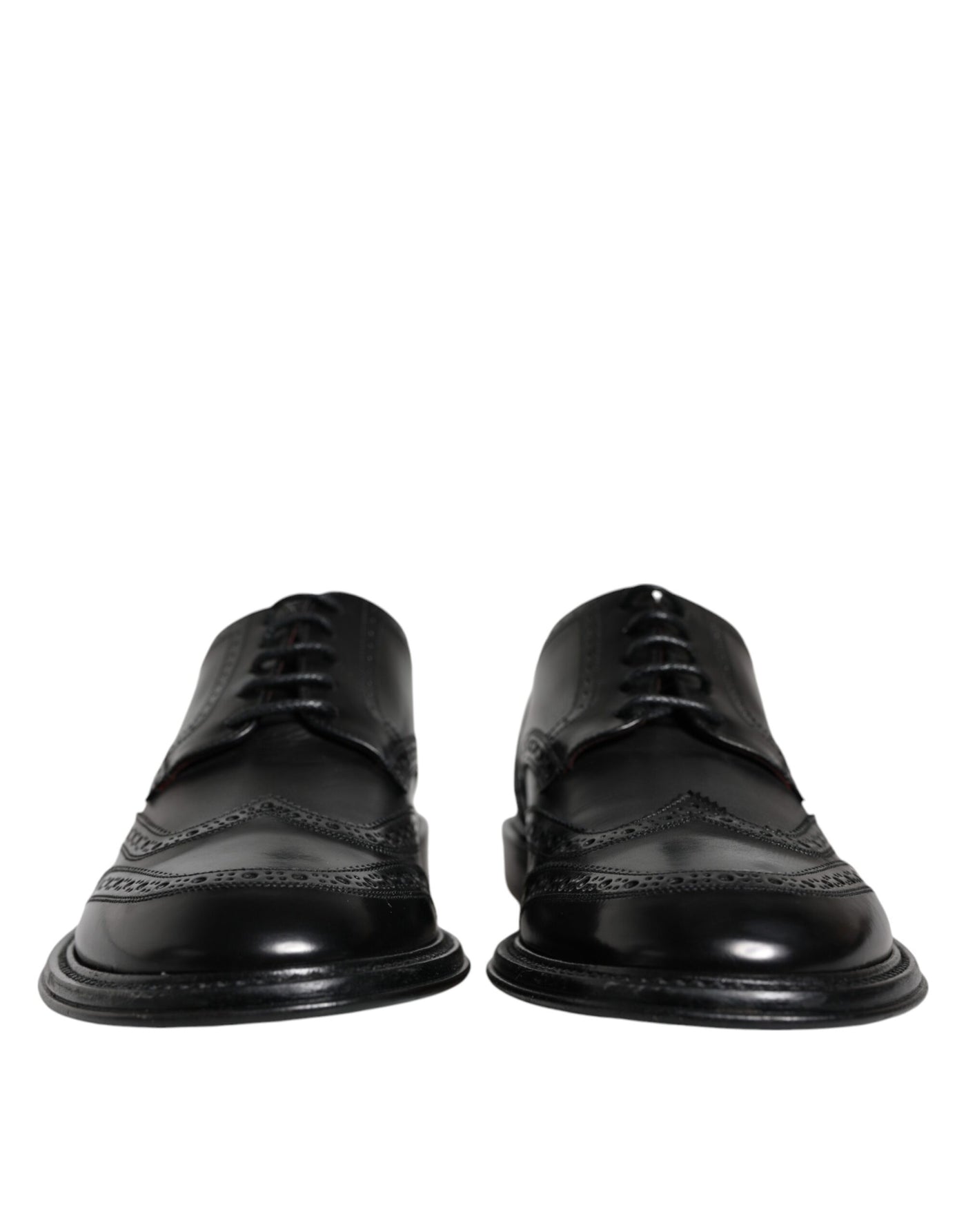 Dolce &amp; Gabbana Zwarte Leren Oxford Wingtip Formele Schoenen