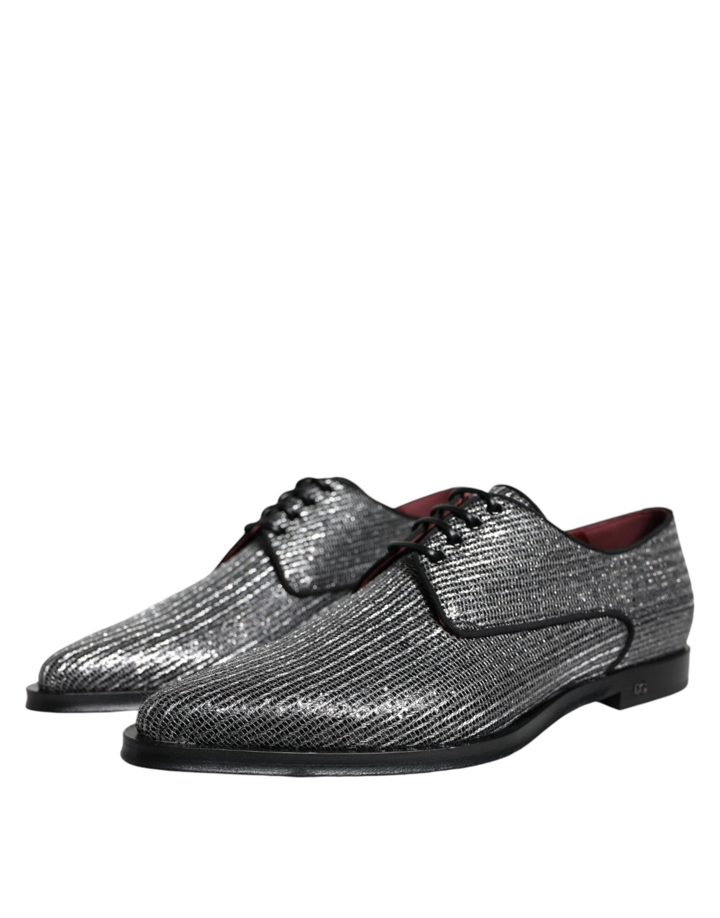 Dolce &amp; Gabbana Zilveren Polyurethaan Derby Formele Schoenen