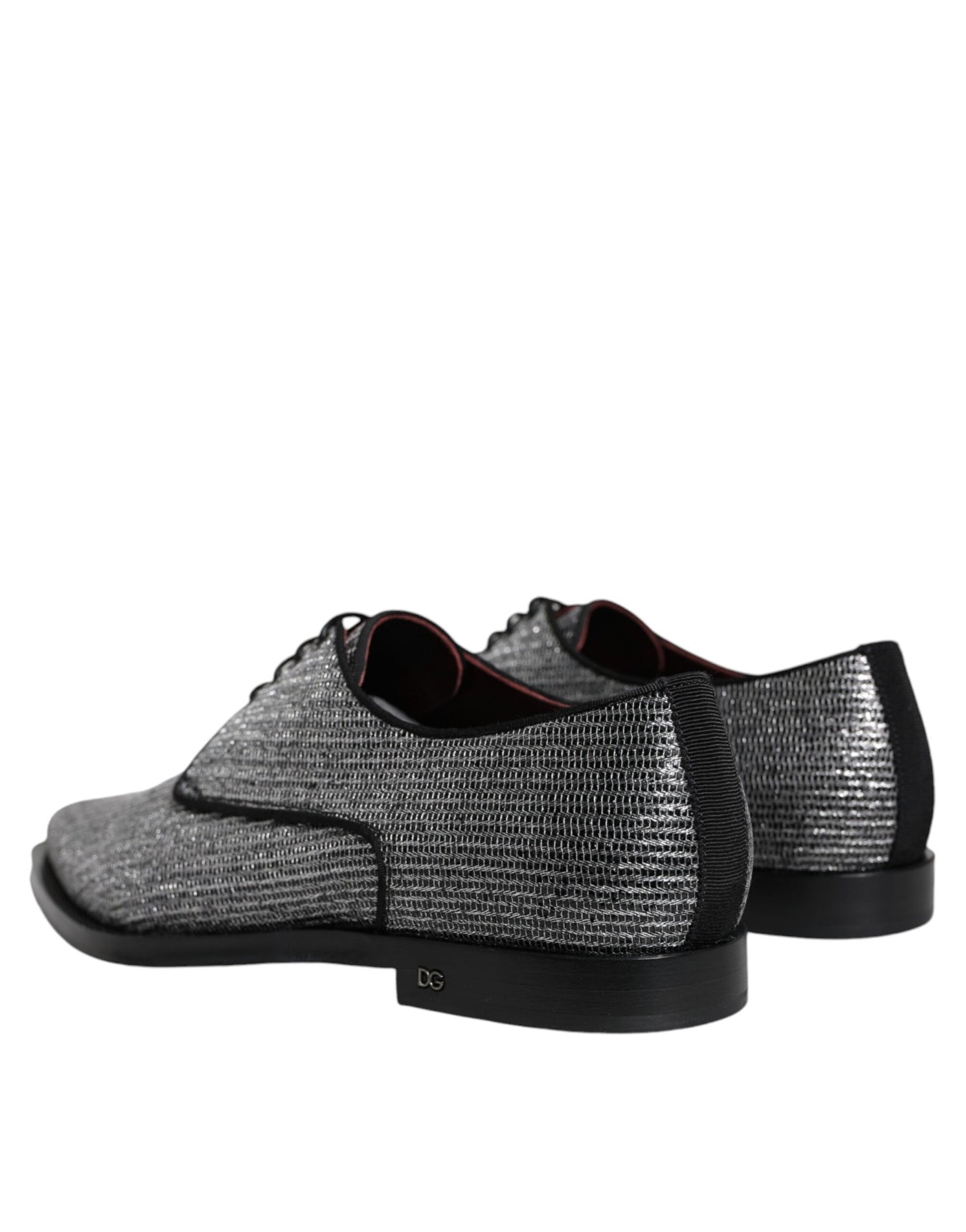 Dolce &amp; Gabbana Zilveren Polyurethaan Derby Formele Schoenen