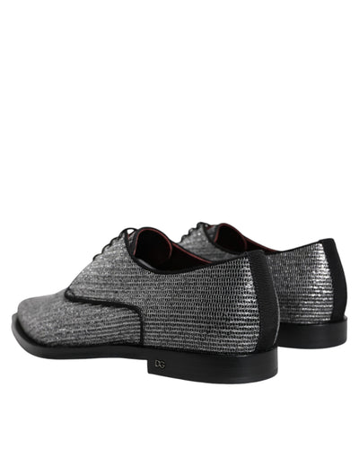 Dolce &amp; Gabbana Zilveren Polyurethaan Derby Formele Schoenen