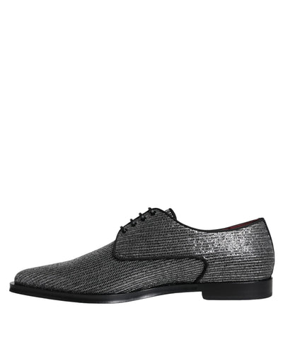 Dolce &amp; Gabbana Zilveren Polyurethaan Derby Formele Schoenen