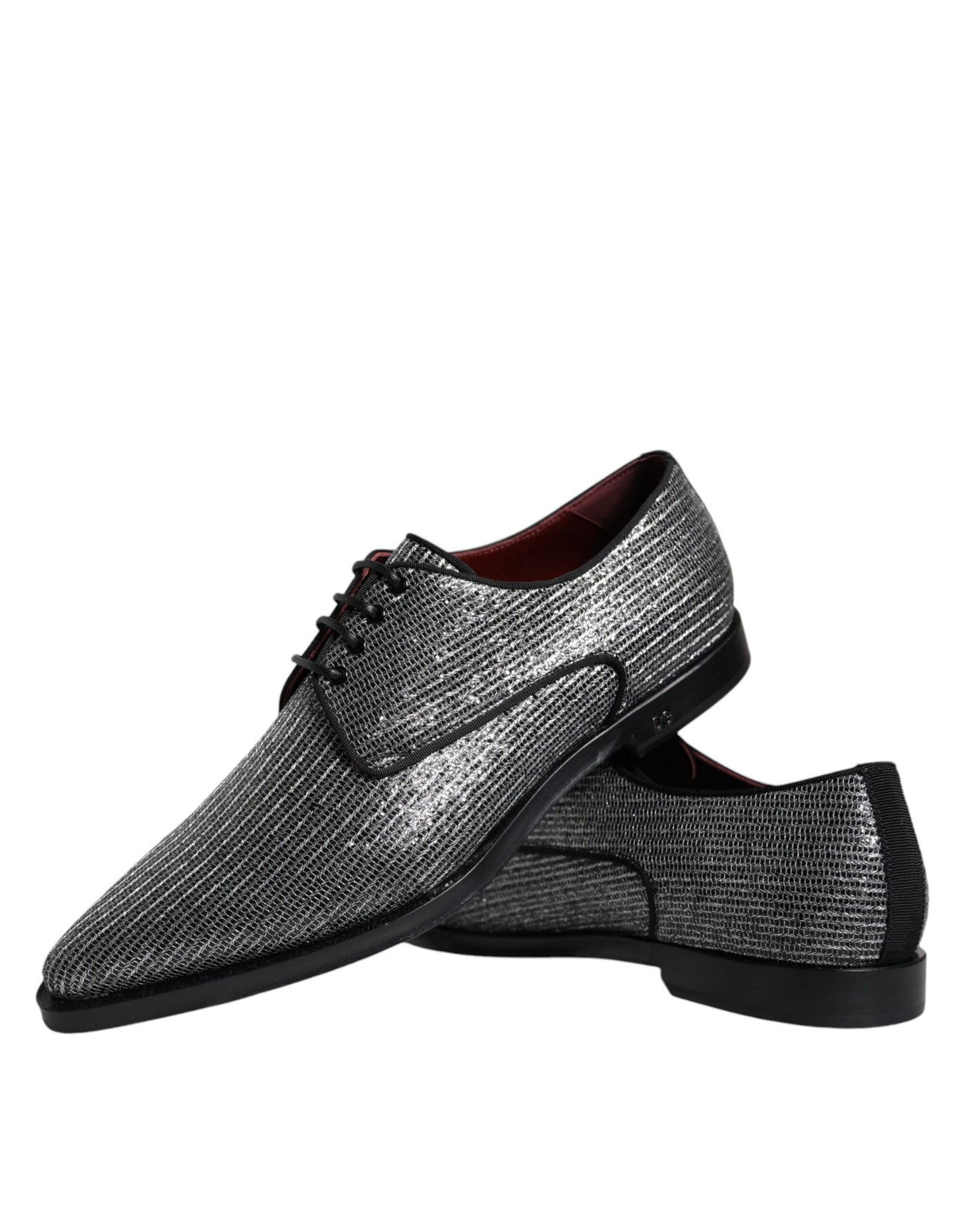 Dolce &amp; Gabbana Zilveren Polyurethaan Derby Formele Schoenen