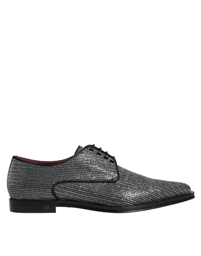 Dolce &amp; Gabbana Zilveren Polyurethaan Derby Formele Schoenen