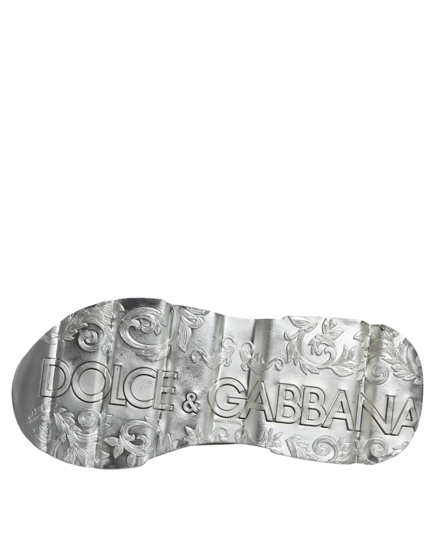 Dolce &amp; Gabbana Witte Zilveren Daymaster Lage Sneakers Schoenen