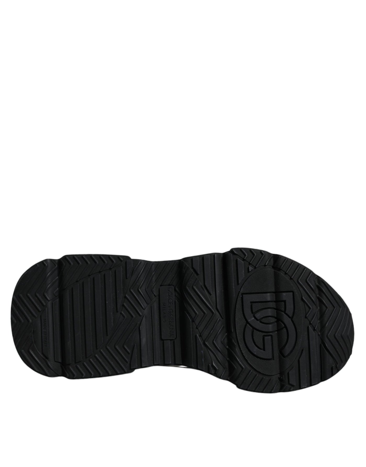 Dolce &amp; Gabbana Wit Zwart Logo Plaque Daymaster Sneakers Schoenen