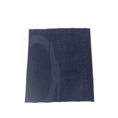 Trussardi Beachwear Blauwe katoenen strandlaken voor heren