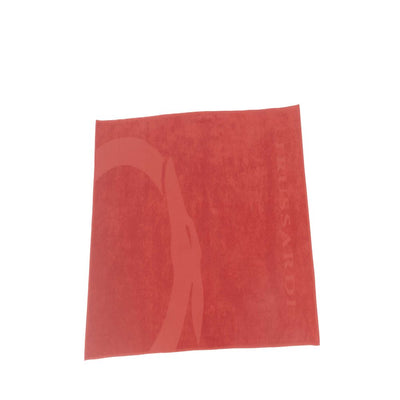 Trussardi Beachwear Rode Katoenen Heren Zwemhanddoek