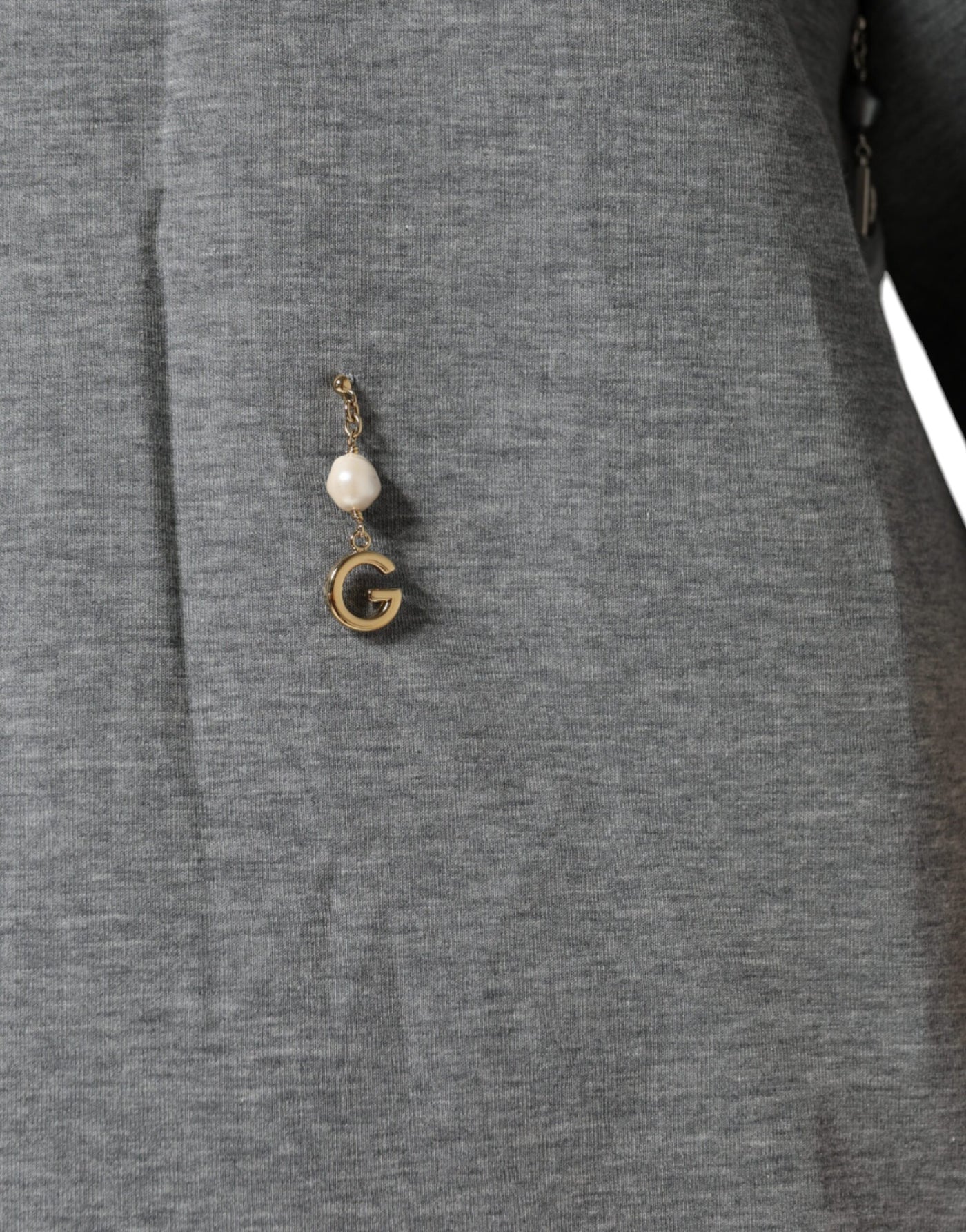 Dolce &amp; Gabbana grijs katoenen T-shirt met versieringen