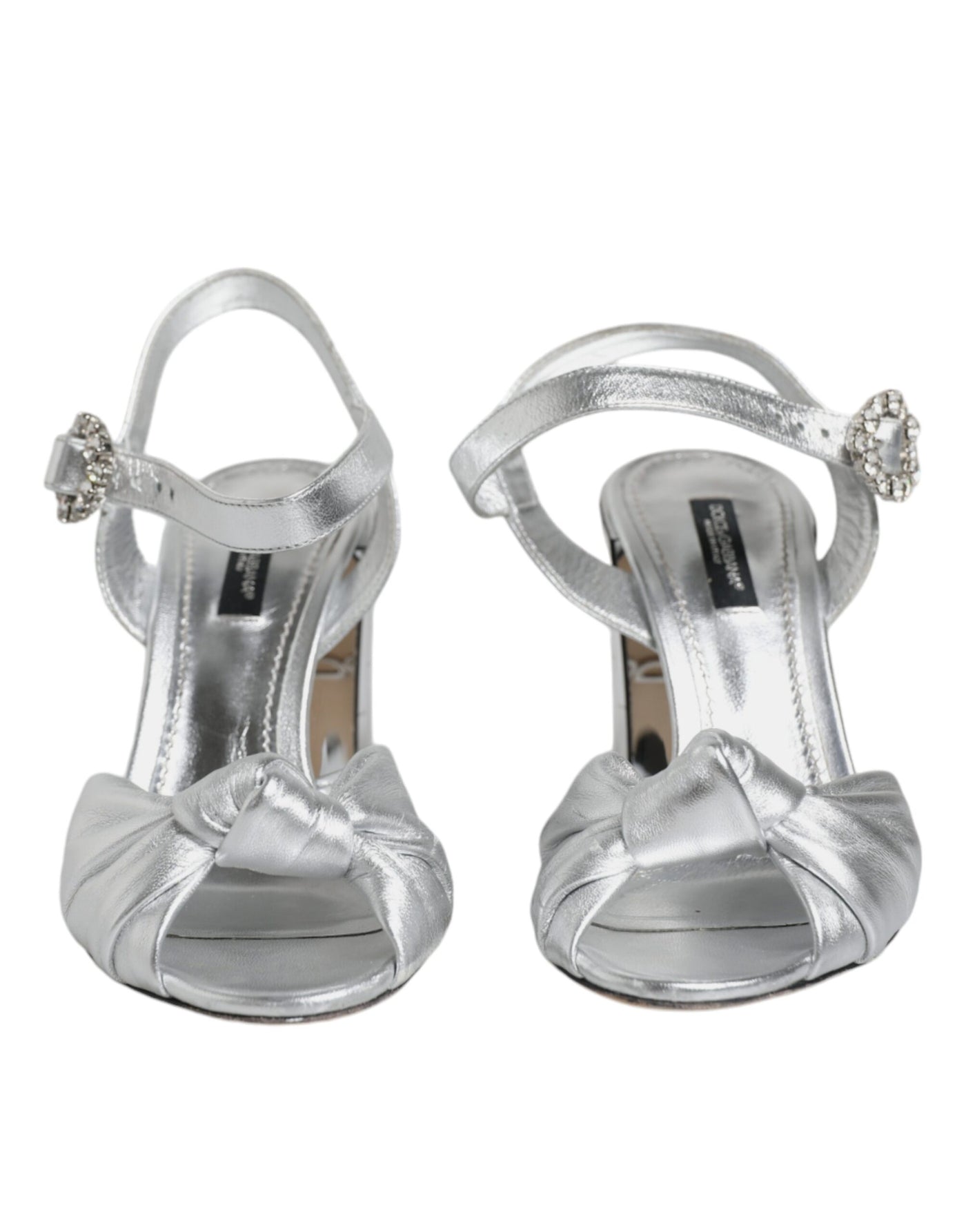 Dolce &amp; Gabbana Zilveren Spiegelhakken KEIRA Sandalen Schoenen