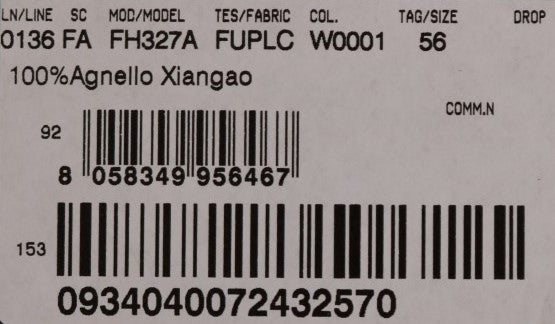 Bonnet en fourrure d'agneau Xiangao blanc Dolce &amp; Gabbana