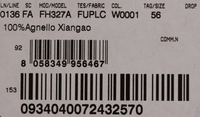 Bonnet en fourrure d'agneau Xiangao blanc Dolce &amp; Gabbana