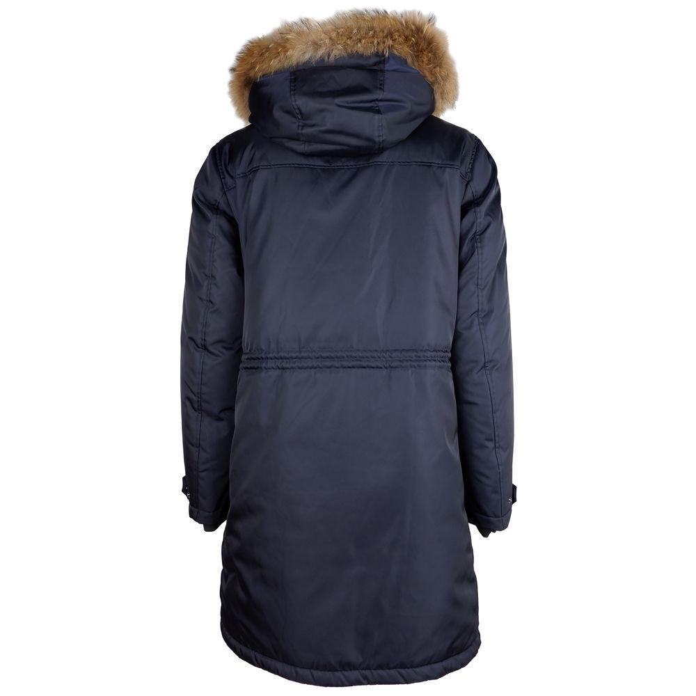 Ajouter une veste en nylon bleu pour homme