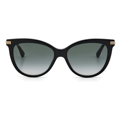 Lunettes de soleil Jimmy Choo en acétate noir