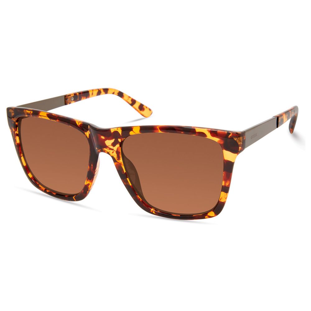 Lunettes de soleil Guess en résine marron
