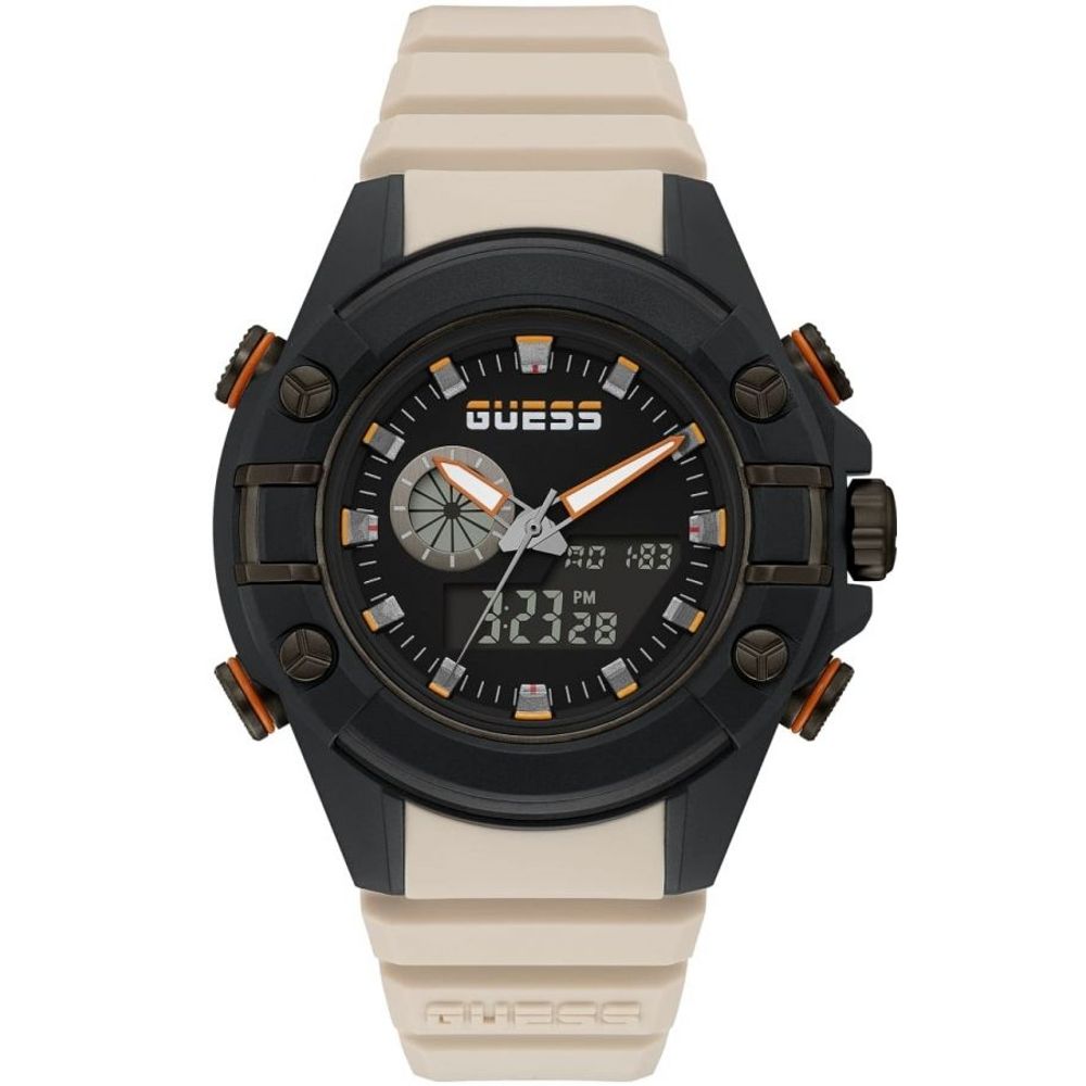 Montre Guess en résine beige