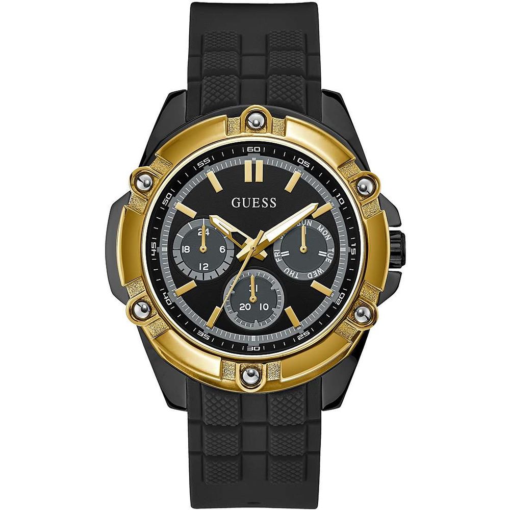 Montre Guess en caoutchouc noir