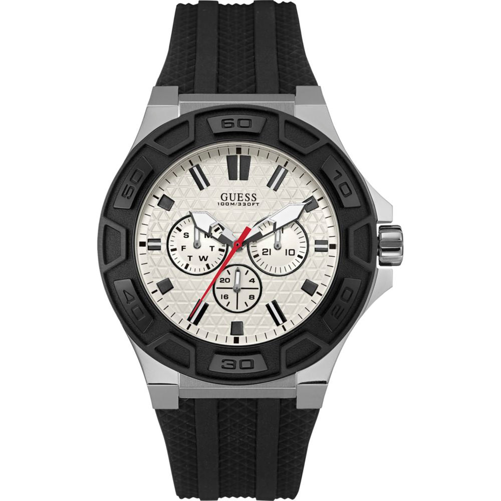 Montre Guess en caoutchouc noir
