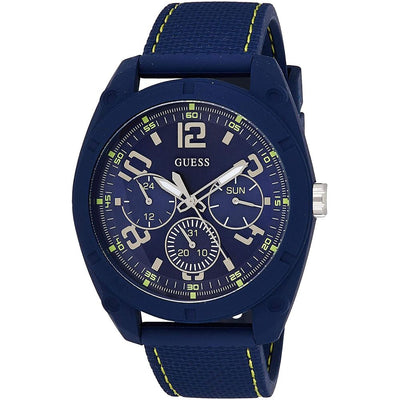 Montre Guess en caoutchouc bleu