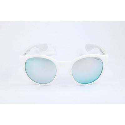Lunettes de soleil Polaroid en caoutchouc blanc