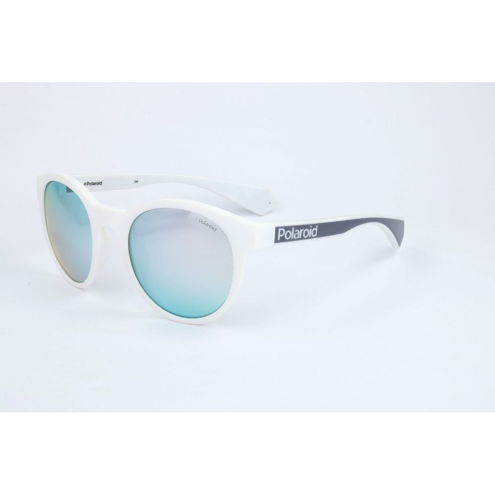 Lunettes de soleil Polaroid en caoutchouc blanc