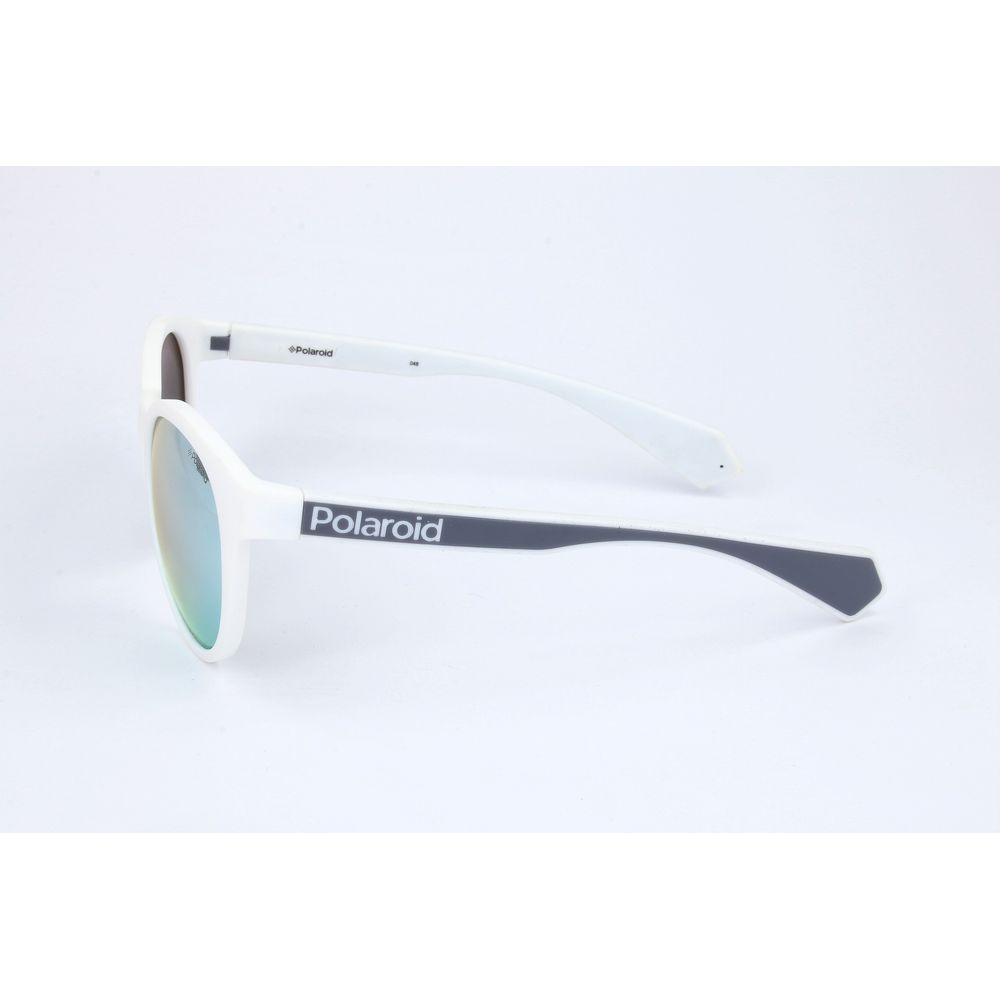 Lunettes de soleil Polaroid en caoutchouc blanc