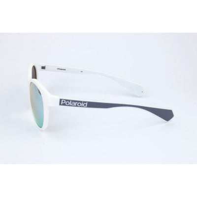 Lunettes de soleil Polaroid en caoutchouc blanc
