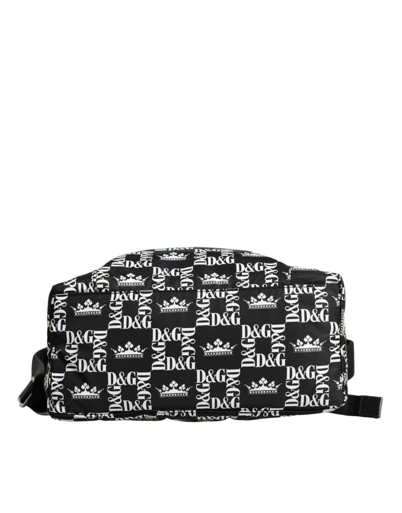 Sac à dos Dolce &amp; Gabbana en nylon noir et blanc avec logo DG Crown