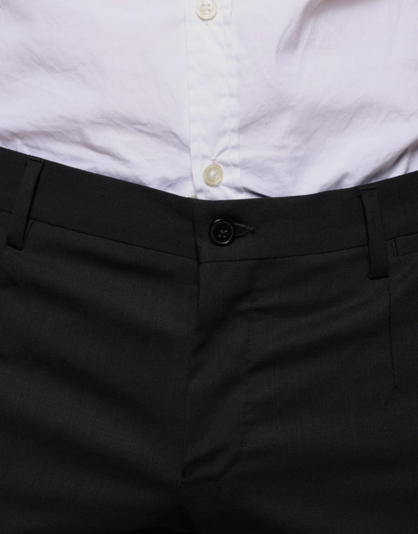Dolce &amp; Gabbana Zwarte Wollen Skinny Jurk Formele Broek