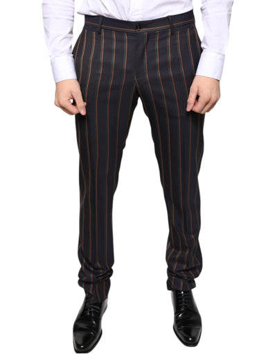 Dolce &amp; Gabbana Bruine Strepen Skinny Heren Broek