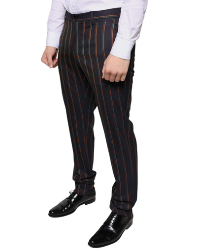 Dolce &amp; Gabbana Bruine Strepen Skinny Heren Broek