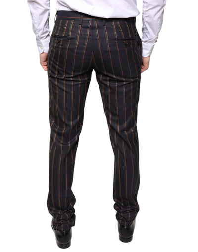 Dolce &amp; Gabbana Bruine Strepen Skinny Heren Broek