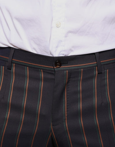Dolce &amp; Gabbana Bruine Strepen Skinny Heren Broek