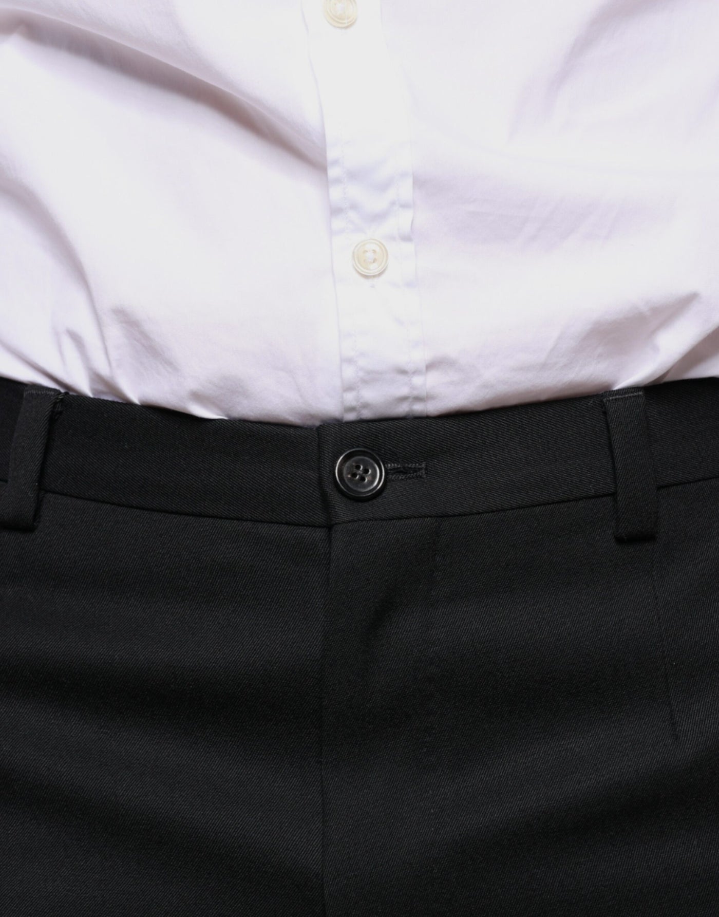 Pantalon skinny en laine noire Dolce &amp; Gabbana pour homme