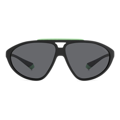 Lunettes de soleil Polaroid en caoutchouc noir