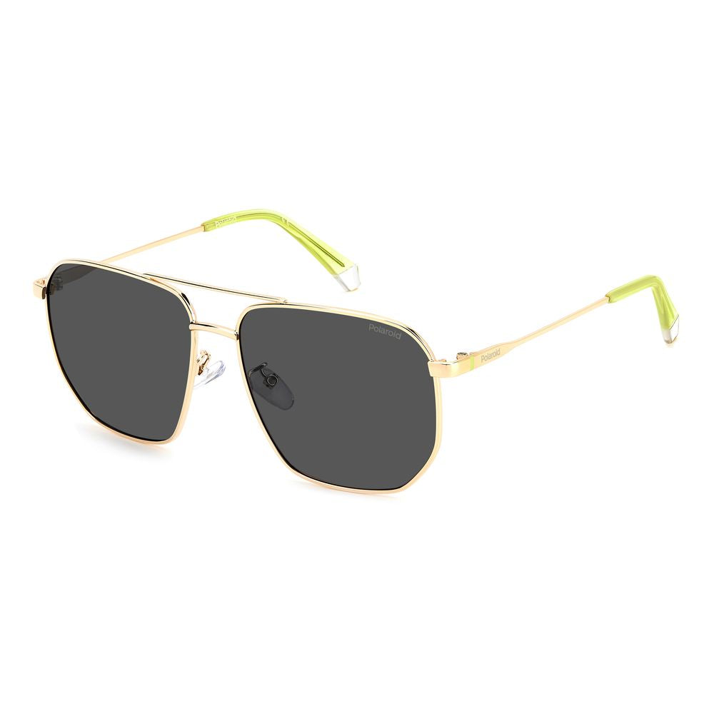 Lunettes de soleil Polaroid bicolores en métal
