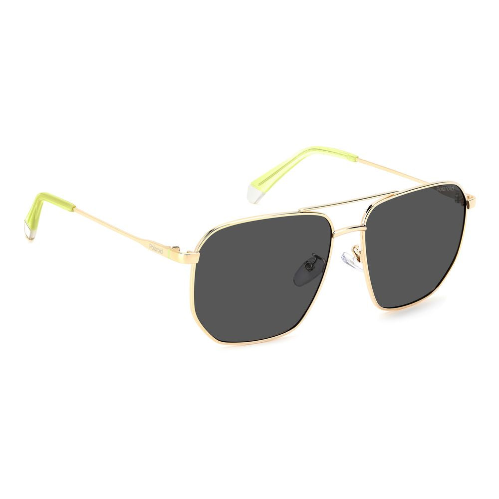 Lunettes de soleil Polaroid bicolores en métal